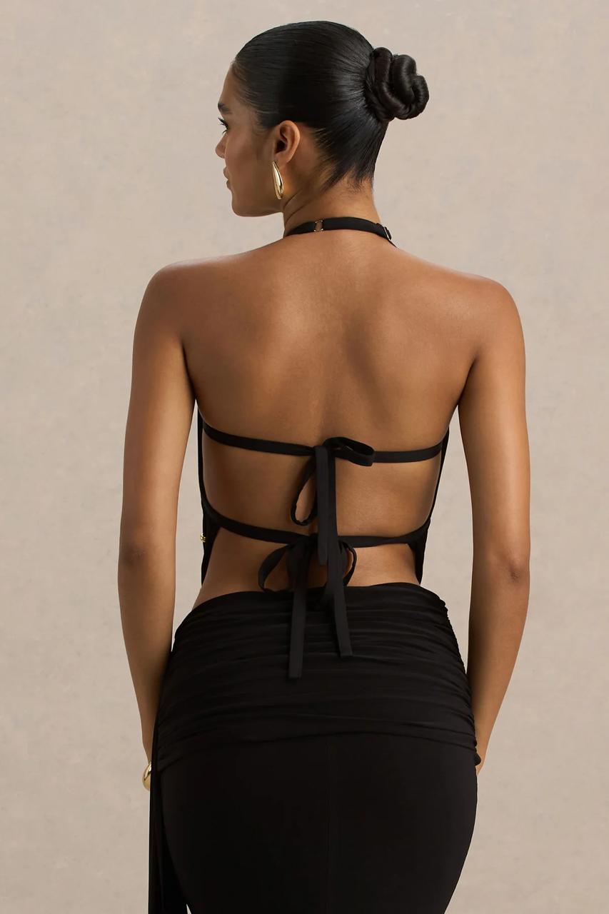 Elina Black Top