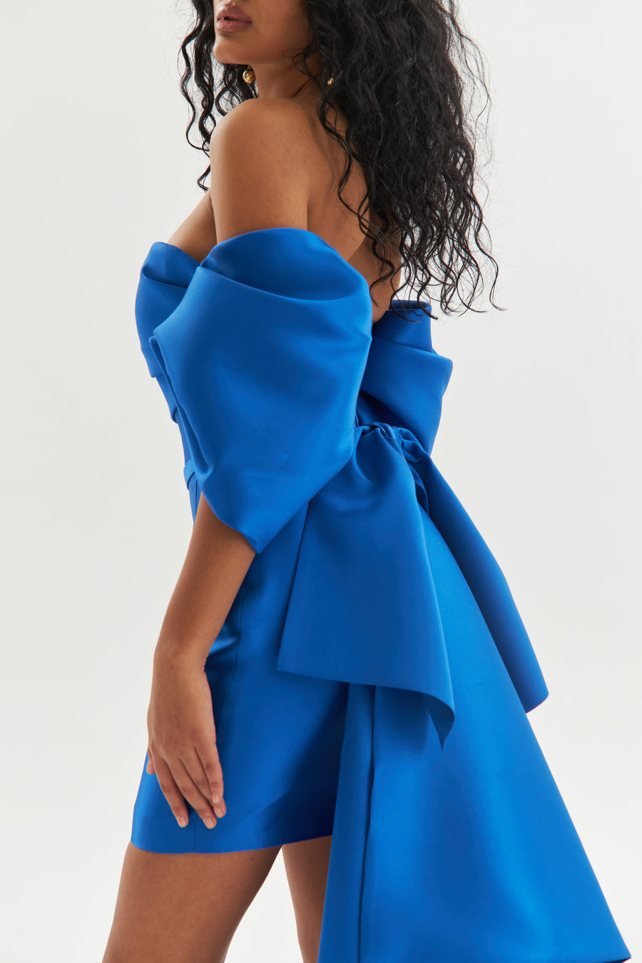 Zuri Satin Trail Dress
