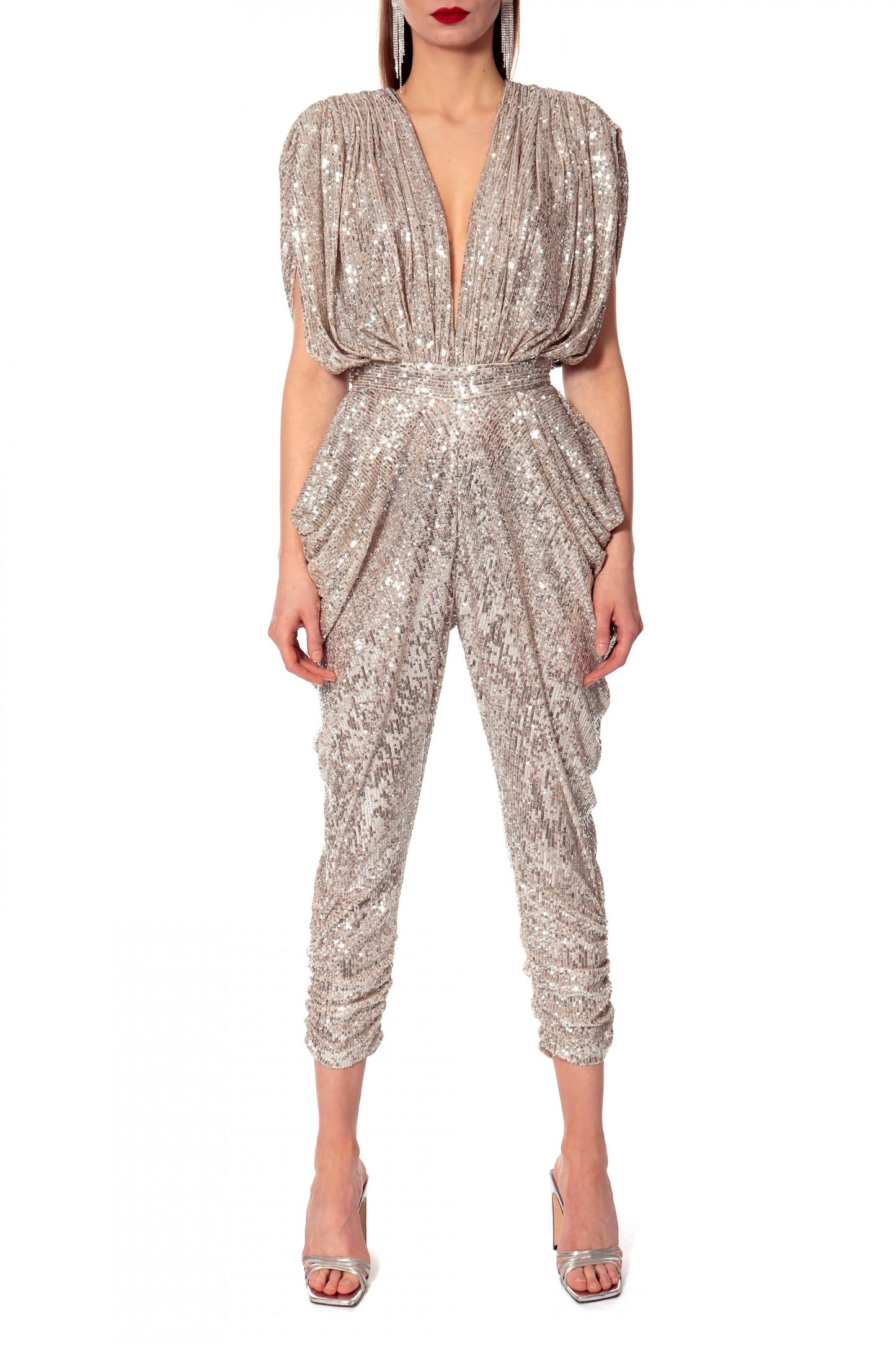 Silver Shimmer Jumpsuit