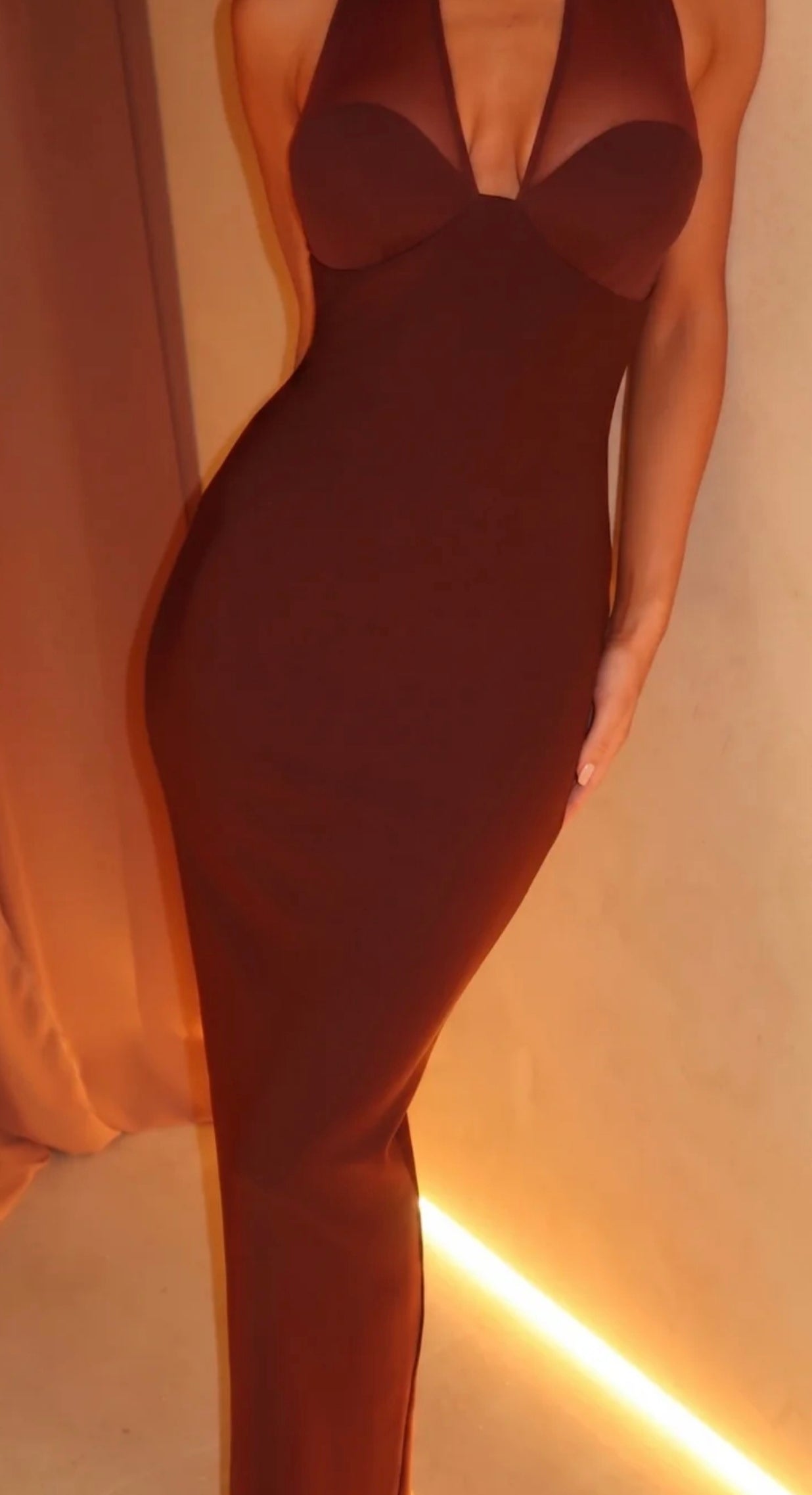 Mocha Veil Dress