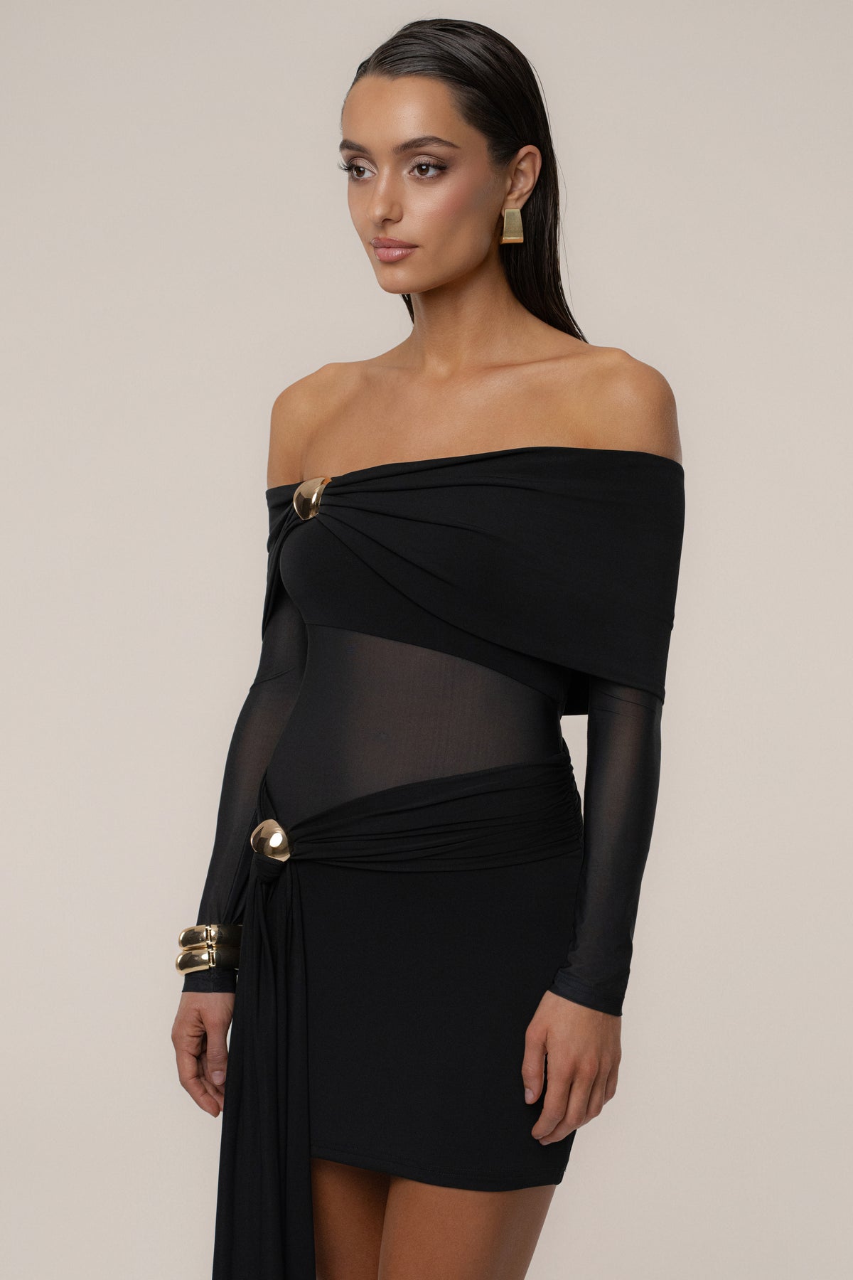 Nyra Black Dress