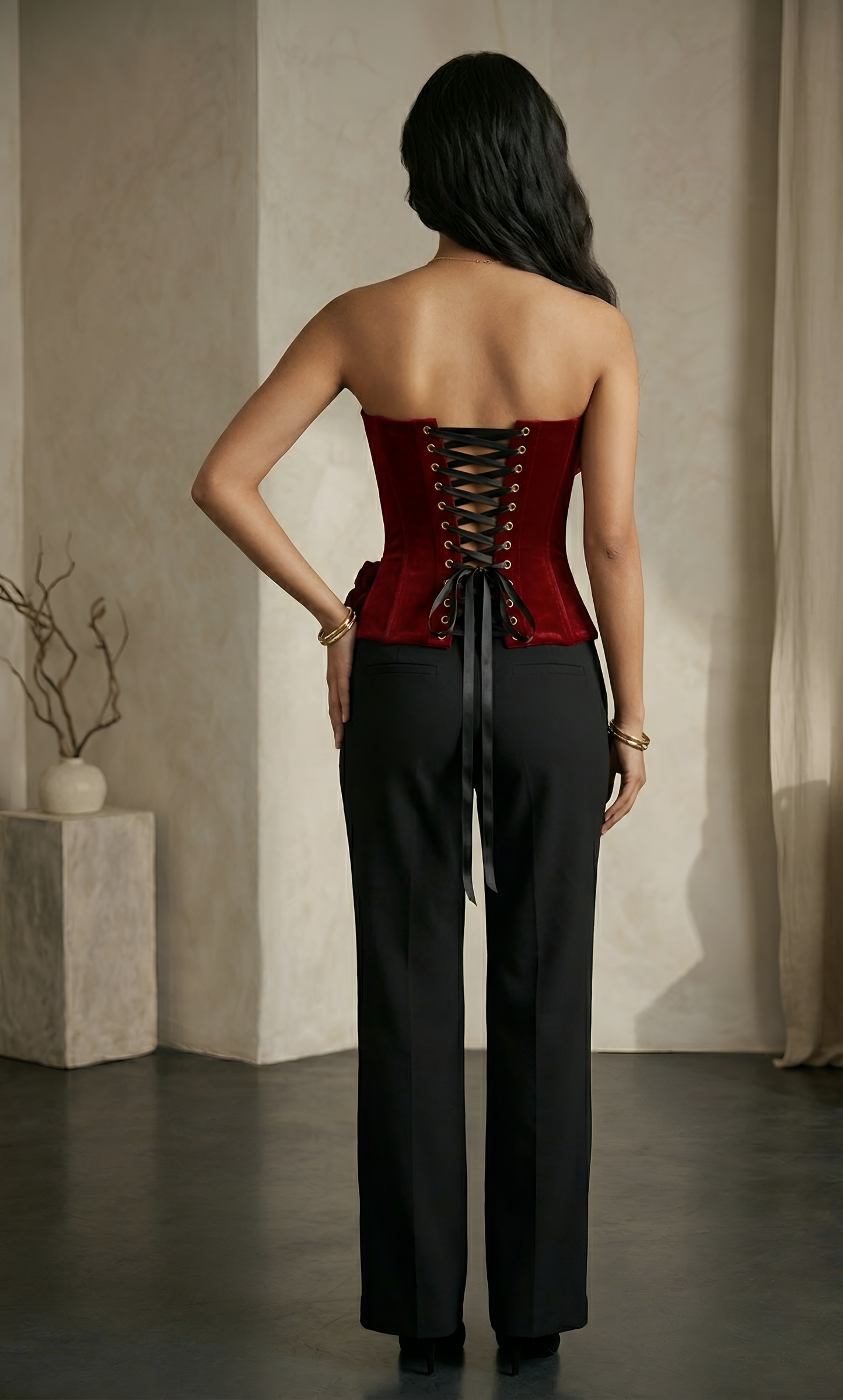 Velvety Noir Corset