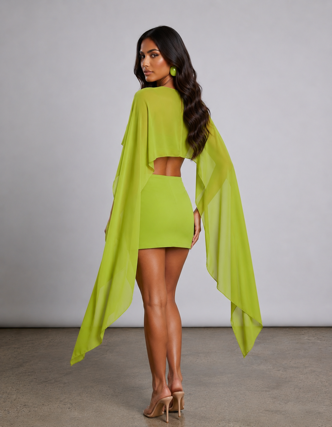 Lime Mirage Co-ord Set