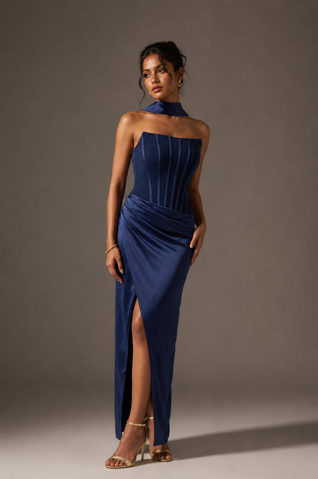 Odette Navy Dress