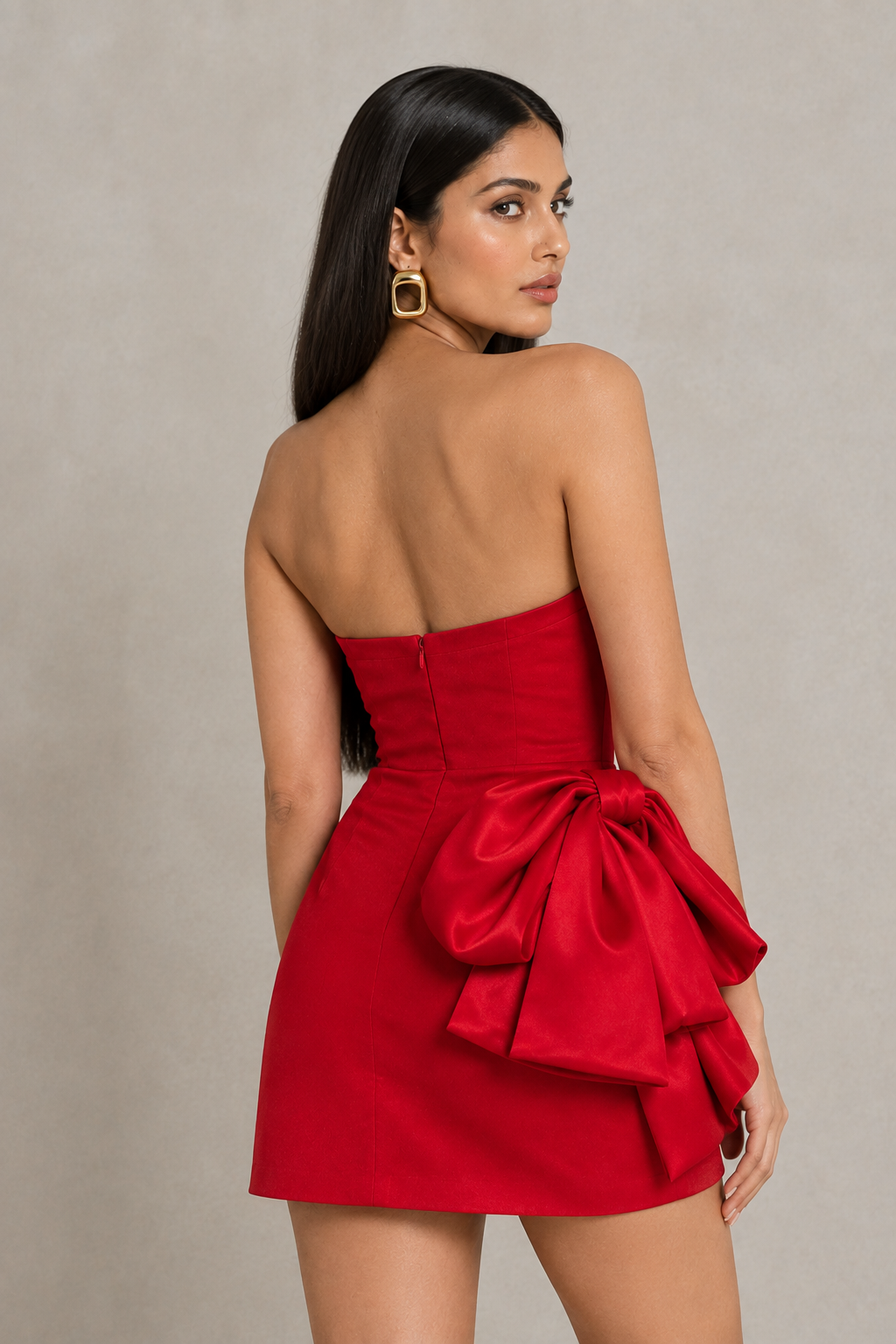 Scarlet Bow Mini Dress