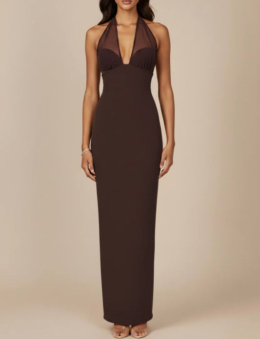 Mocha Veil Dress