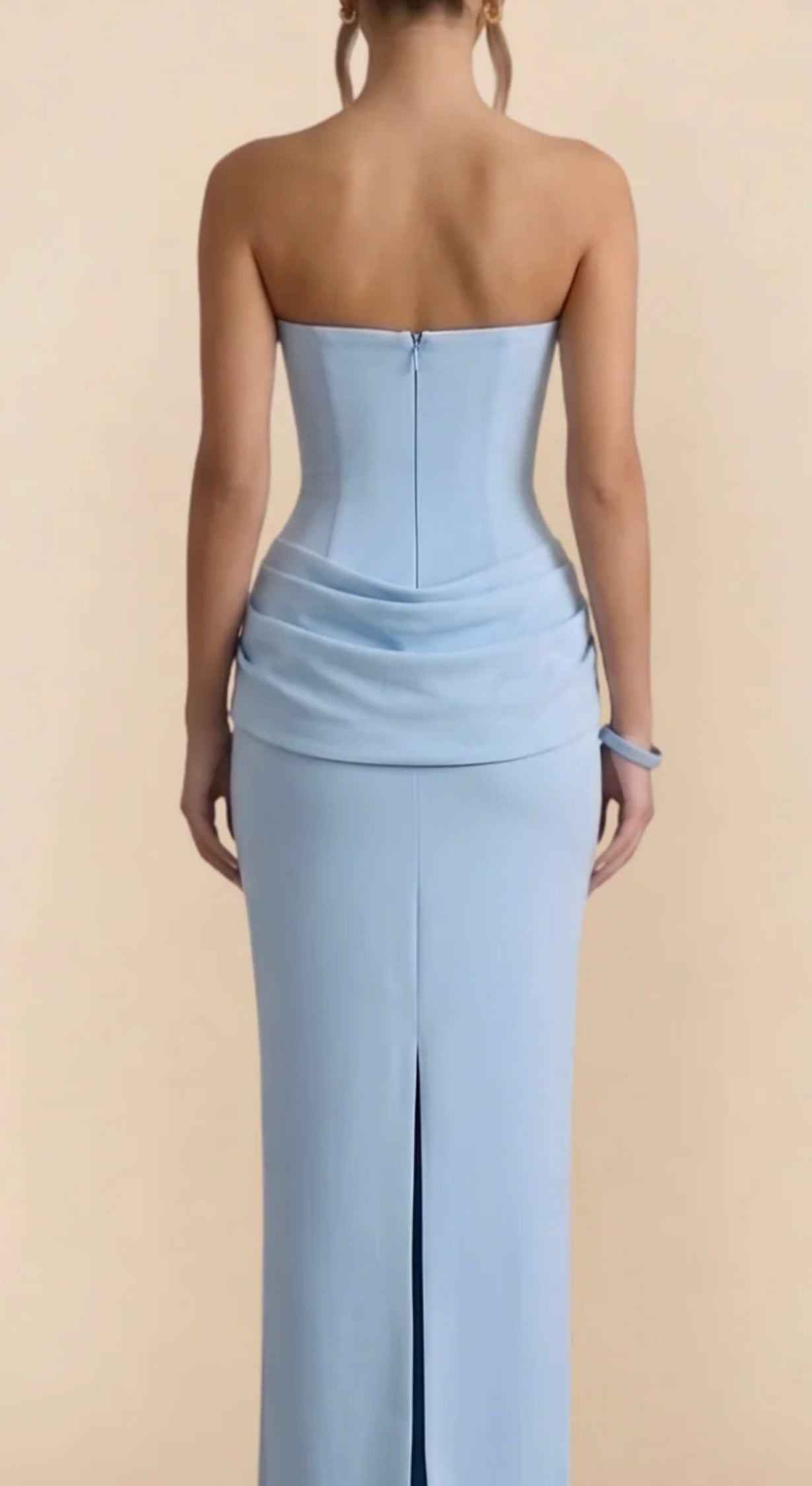 Powder Blue Drape Dress