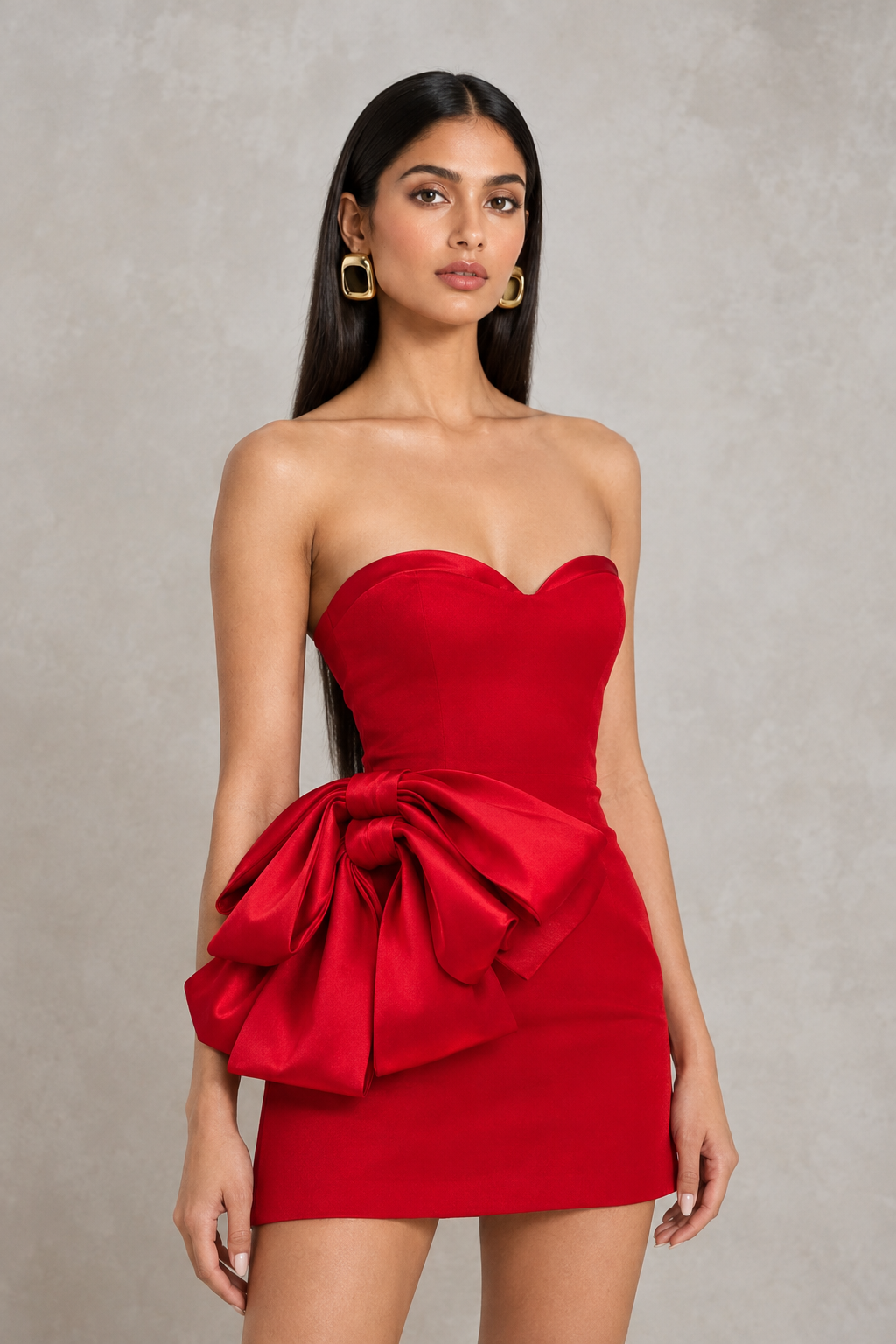 Scarlet Bow Mini Dress