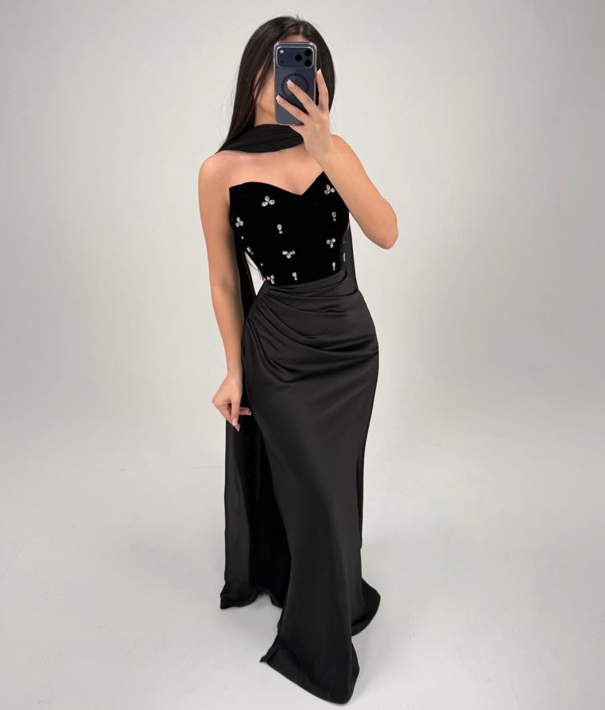 Midnight Drape Dress