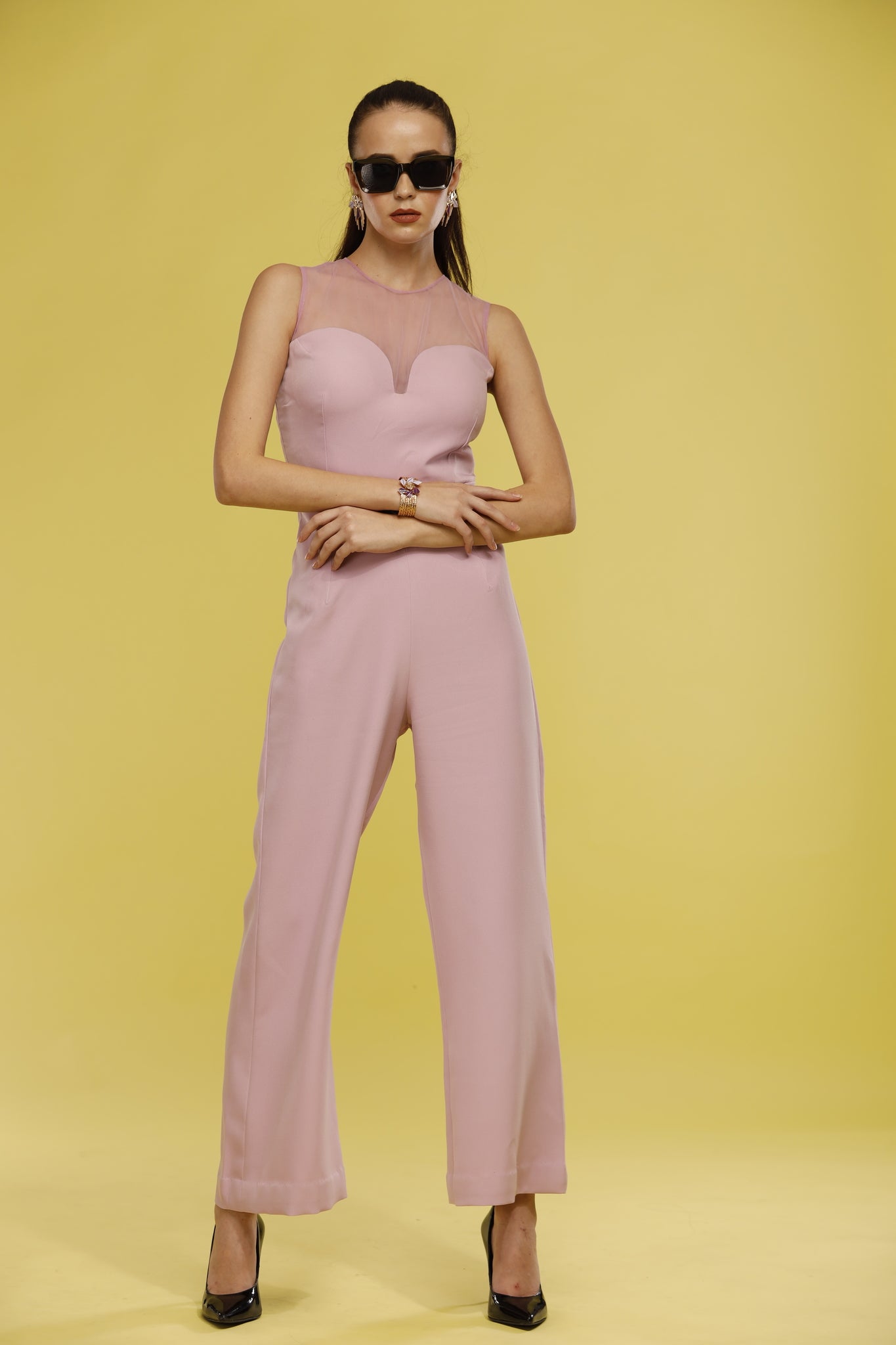 Lizaa Belted Jumpsuit