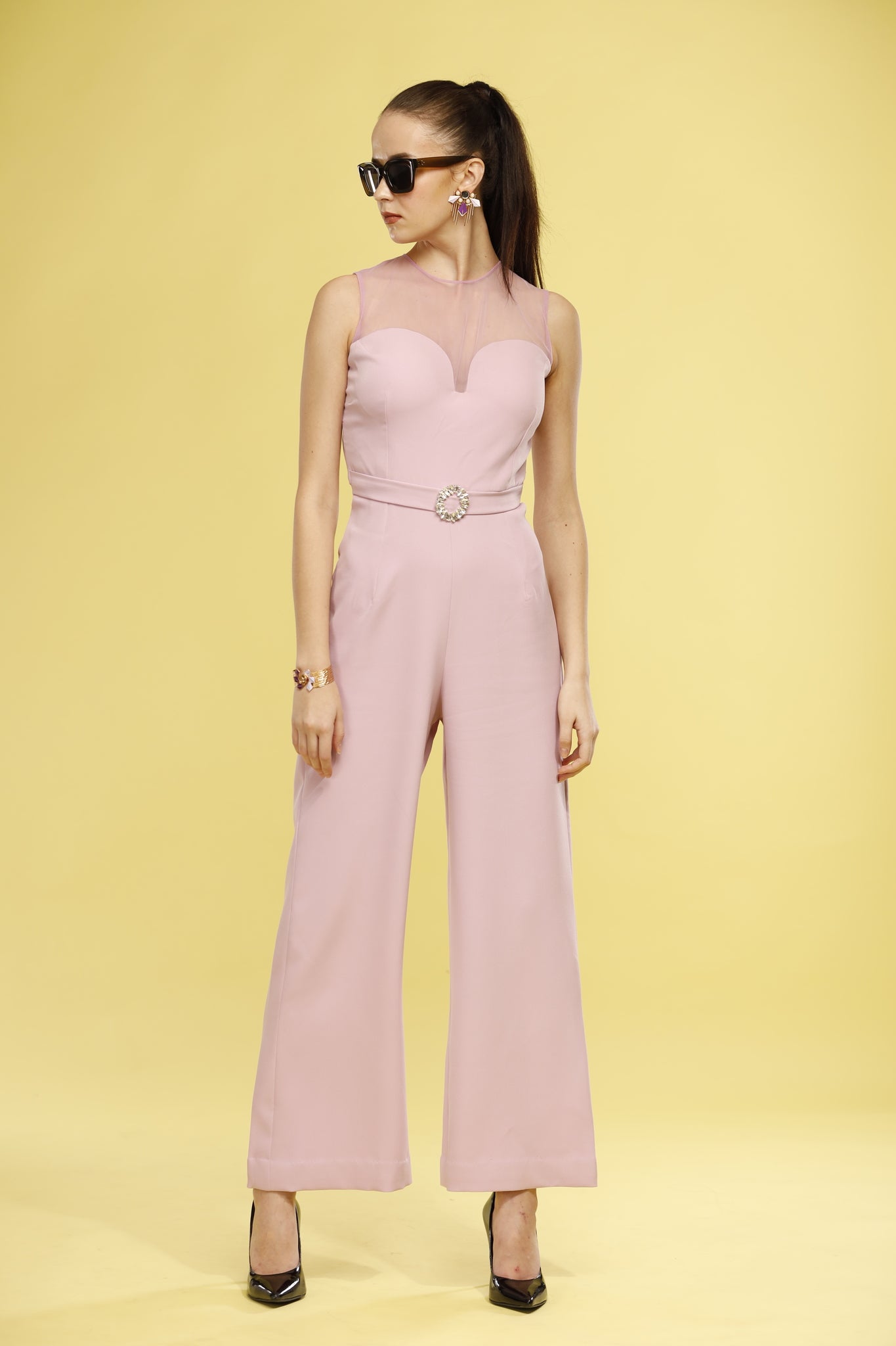 Lizaa Belted Jumpsuit